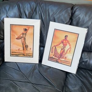 Set of Two Gil Hawaiian Art Prints